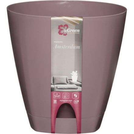Горшок для цветов AMSTERDAM D 250mm/8l Морозная слива ING6202МС Горшок для цветов AMSTERDAM D 250mm/8l Морозная слива ING6202МС