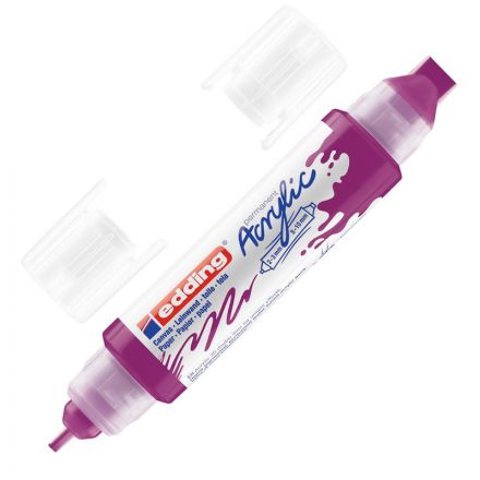 Маркер акриловый двусторонний 3D Edding 5400/910.2-3, 5-10мм.Ягодный/Berry Маркер акриловый двусторонний 3D Edding 5400/910.2-3, 5-10мм.Ягодный/Berry