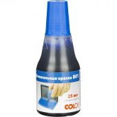 Краска штемпельная Colop 801 синяя на водно-глицериновой основе 25 г