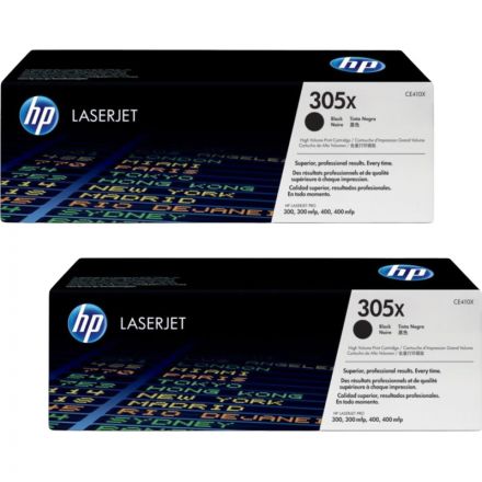 Картридж лазерный HP 305X CE410XD чер. для CLJ Pro 300 Color M351(2шт/уп) Картридж лазерный HP 305X CE410XD чер. для CLJ Pro 300 Color M351(2шт/уп)