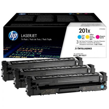 Картридж лазерный HP 201X CF253XM CMY для CLJ Pro 252/274/277 (3шт/уп) Картридж лазерный HP 201X CF253XM CMY для CLJ Pro 252/274/277 (3шт/уп)