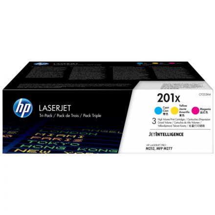 Картридж лазерный HP 201X CF253XM CMY для CLJ Pro 252/274/277 (3шт/уп) Картридж лазерный HP 201X CF253XM CMY для CLJ Pro 252/274/277 (3шт/уп)