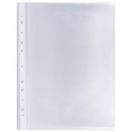 Папки-файлы перфорированные А4+ BRAUBERG, КОМПЛЕКТ 50 шт., гладкие, ПЛОТНЫЕ, 60 мкм, 223084