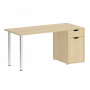 Home Office Стол письменный VR.SP-3-158.1 Акация/Хром опоры 1580*720*750