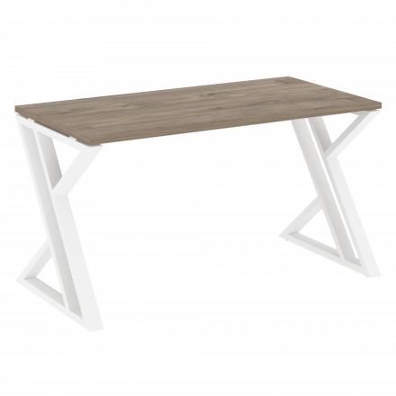Loft Стол рабочий VR.L-SRZ-3.7 Тиквуд тёмный/Белый металл 1380*720*750