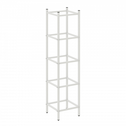 Loft Угловой проходной переходной модуль VR.L-SL.UPK-3.4.3 Белый металл 446*446*1869
