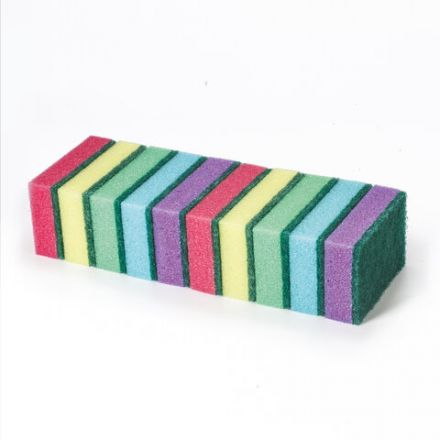 Губки для посуды 9,6х6,4х2,7 см, КОМПЛЕКТ 10 шт., MAXI, поролон с абразивным слоем, LAIMA К0003, 601552 Губки для посуды 9,6х6,4х2,7 см, КОМПЛЕКТ 10 шт., MAXI, поролон с абразивным слоем, LAIMA К0003, 601552