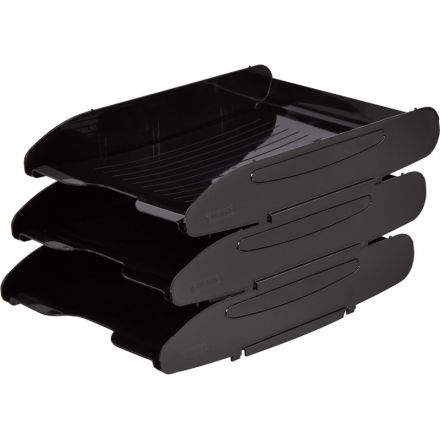 Лоток для бумаг Attache Элегант черный 340х255х63