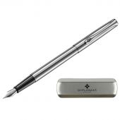 Ручка перьевая DIPLOMAT Traveller stainless steel F синий D10057495