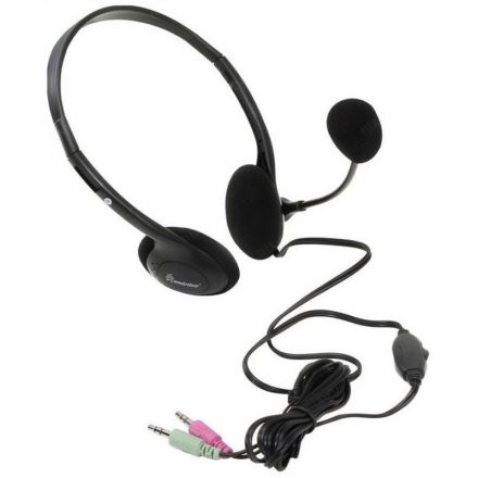 Гарнитура SmartBuy EZ-TALK, накладная, стерео рег.громкости, 2x3.5мм для ПК Гарнитура SmartBuy EZ-TALK, накладная, стерео рег.громкости, 2x3.5мм для ПК