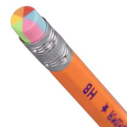 Карандаш чернографитный ЮНЛАНДИЯ, 1 шт., "Неончики", НВ, корпус ассорти, с резинкой, 181589 Карандаш чернографитный ЮНЛАНДИЯ, 1 шт., "Неончики", НВ, корпус ассорти, с резинкой, 181589