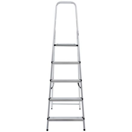 Стремянка алюминиевая 5 ступеней, высота площадки 1,04м, дуга безопасности 0,6м, площадка 26х26см, до 150кг, вес 4кг, НОВАЯ ВЫСОТА, 1110105 Стремянка алюминиевая 5 ступеней, высота площадки 1,04м, дуга безопасности 0,6м, площадка 26х26см, до 150кг, вес 4кг, НОВАЯ ВЫСОТА, 1110105
