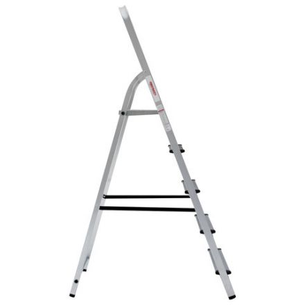 Стремянка алюминиевая 5 ступеней, высота площадки 1,04м, дуга безопасности 0,6м, площадка 26х26см, до 150кг, вес 4кг, НОВАЯ ВЫСОТА, 1110105 Стремянка алюминиевая 5 ступеней, высота площадки 1,04м, дуга безопасности 0,6м, площадка 26х26см, до 150кг, вес 4кг, НОВАЯ ВЫСОТА, 1110105