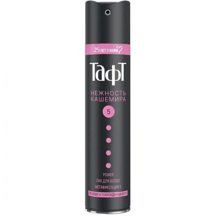 Лак для волос Taft Power, Нежность кашемира , мегафиксация 5, 225 мл