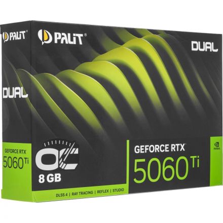 Видеокарта PALIT RTX5060Ti DUAL OC 8GB GDDR7 DPx3(NE7506TT19P1-GB2062D)