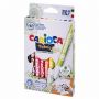 Маркеры для ткани CARIOCA (Италия) "Fabric", 10 цветов, круглый наконечник 2,6 мм, 42909 Маркеры для ткани CARIOCA (Италия) "Fabric", 10 цветов, круглый наконечник 2,6 мм, 42909