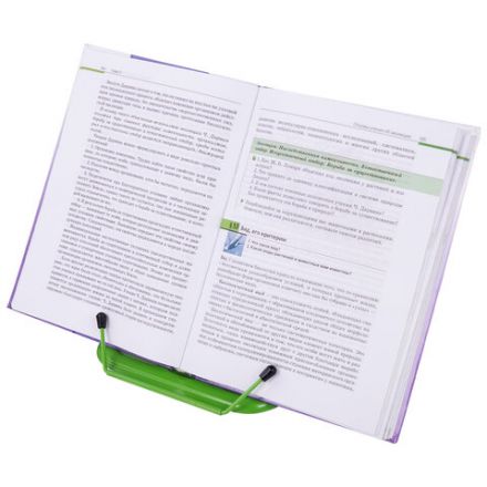 Подставка для книг и учебников BRAUBERG LINE, металлическая, зеленая, европодвес, 237967 Подставка для книг и учебников BRAUBERG LINE, металлическая, зеленая, европодвес, 237967