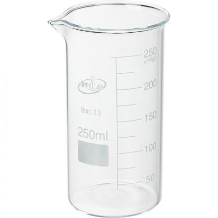 Стакан лабораторный В-1-250 ТС, с дел., ГОСТ23932-90 Apexlab