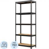 Стеллаж металлический MZ-PROFIL окрашенный 1800х750х350