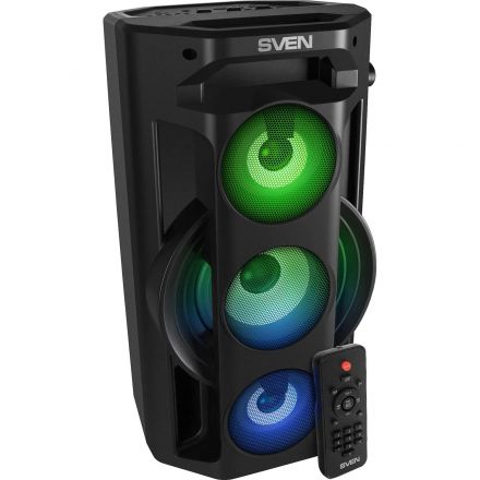 Акустическая система Sven PS-680, 2x32.5Вт, FM/USB/microSD, LED пульт,аккум