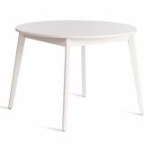 Стол Tetchair обеденный SVELTO ЛДСП, опора-массив березы, 105 х 105 (140) х 74.5 см, Белый /белый Стол Tetchair обеденный SVELTO ЛДСП, опора-массив березы, 105 х 105 (140) х 74.5 см, Белый /белый