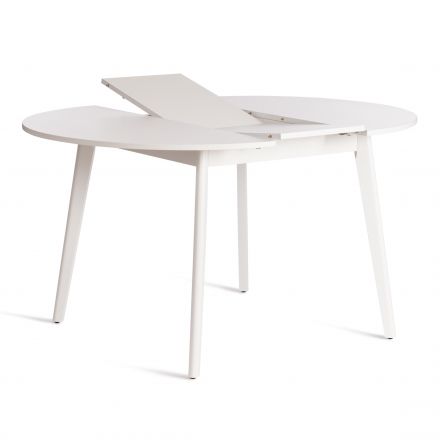 Стол Tetchair обеденный SVELTO ЛДСП, опора-массив березы, 105 х 105 (140) х 74.5 см, Белый /белый Стол Tetchair обеденный SVELTO ЛДСП, опора-массив березы, 105 х 105 (140) х 74.5 см, Белый /белый