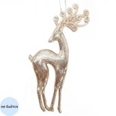 Украшение новогоднее подвесное Олень золото / 16,5х10см арт.91419 Украшение новогоднее подвесное Олень золото / 16,5х10см арт.91419