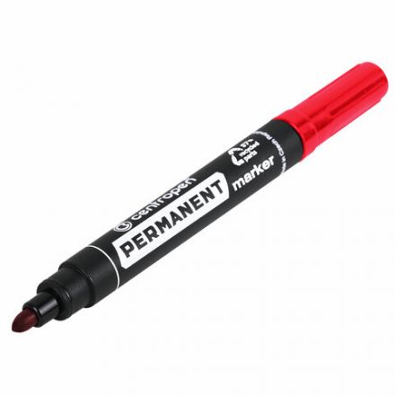 Маркер перманентный CENTROPEN 8566, КРАСНЫЙ, круглый наконечник, 2,5 мм, 5 8566 0104 Маркер перманентный CENTROPEN 8566, КРАСНЫЙ, круглый наконечник, 2,5 мм, 5 8566 0104