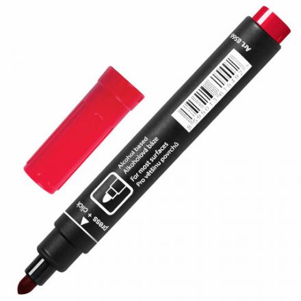 Маркер перманентный CENTROPEN 8566, КРАСНЫЙ, круглый наконечник, 2,5 мм, 5 8566 0104 Маркер перманентный CENTROPEN 8566, КРАСНЫЙ, круглый наконечник, 2,5 мм, 5 8566 0104