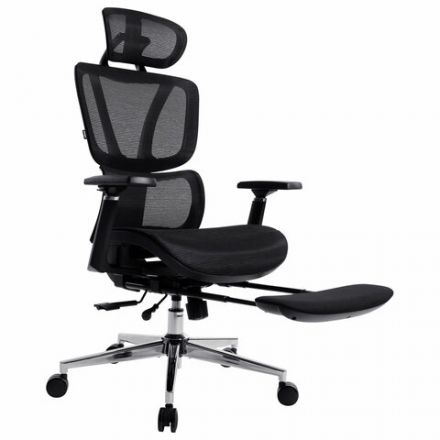 Кресло BRABIX PREMIUM "Evolution ER-700", подножка, слайдер, синхромеханизм, сетка, черное, 532947 Кресло BRABIX PREMIUM "Evolution ER-700", подножка, слайдер, синхромеханизм, сетка, черное, 532947