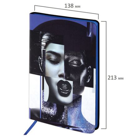 Ежедневник недатированный А5 (138х213 мм), BRAUBERG VISTA, под кожу, гибкий, 136 л., "Vogue", 112003 Ежедневник недатированный А5 (138х213 мм), BRAUBERG VISTA, под кожу, гибкий, 136 л., "Vogue", 112003