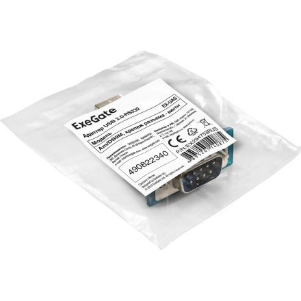 Адаптер ExeGate USB 2.0-RS232 EX-UAS (Am/DB9M,винты) EX294753RUS Адаптер ExeGate USB 2.0-RS232 EX-UAS (Am/DB9M,винты) EX294753RUS