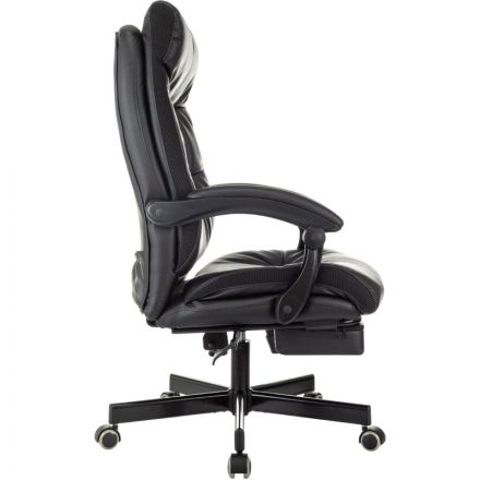 Кресло VB_EChair 624 PU PM черный эко.кожа подст.для ног Кресло VB_EChair 624 PU PM черный эко.кожа подст.для ног