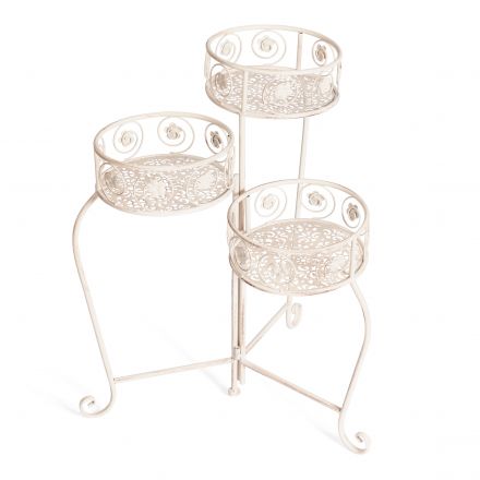 Цветочница Secret de Maison Трио/Trio (мод.PL08-9998) металл, 31х23х60см, античный белый