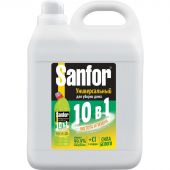 Универсальное чистящее средство SANFOR Универсал Лимонная свежесть 10в1 5л Универсальное чистящее средство SANFOR Универсал Лимонная свежесть 10в1 5л