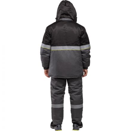 Куртка рабочая зимняя муж з43-КУ  сер/черн р.48-50/182-188 (серия З)