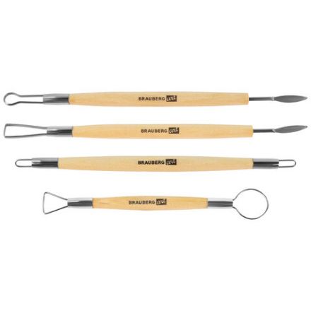 Набор инструментов для лепки и моделирования, 30 шт. в скрутке, BRAUBERG ART CLASSIC, 271176