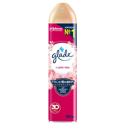 Освежитель воздуха аэрозольный Glade "I love you", 300мл