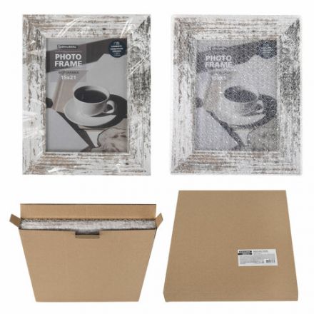 Рамка 15х21 см небьющаяся, багет 40 мм, МДФ, BRAUBERG "Christopher", белая/коричневая, 391269 Рамка 15х21 см небьющаяся, багет 40 мм, МДФ, BRAUBERG "Christopher", белая/коричневая, 391269