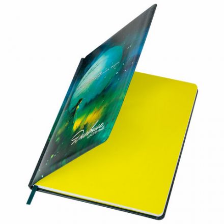 Дневник 1-11 класс 48 л., кожзам (твердая с поролоном), печать, резинка, конверт, BRAUBERG, "Мечты", 106949