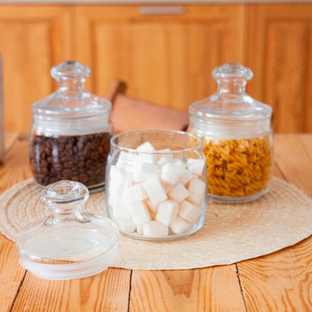 Банка для сыпучих продуктов, с крышкой, КОМПЛЕКТ 3 штуки, 500 мл, стекло, PASABAHCE "ЧЕШНИ", фирменная подарочная упаковка, 97424 Банка для сыпучих продуктов, с крышкой, КОМПЛЕКТ 3 штуки, 500 мл, стекло, PASABAHCE "ЧЕШНИ", фирменная подарочная упаковка, 97424