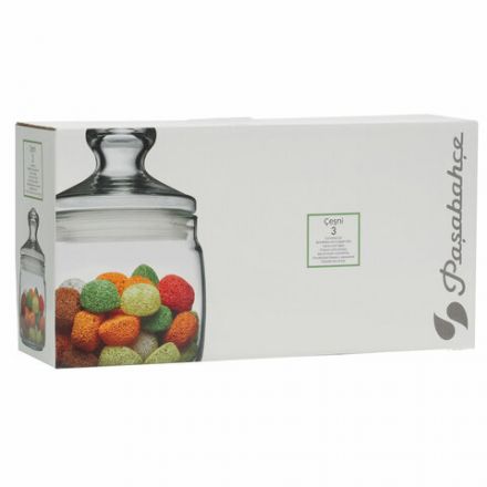Банка для сыпучих продуктов, с крышкой, КОМПЛЕКТ 3 штуки, 500 мл, стекло, PASABAHCE "ЧЕШНИ", фирменная подарочная упаковка, 97424 Банка для сыпучих продуктов, с крышкой, КОМПЛЕКТ 3 штуки, 500 мл, стекло, PASABAHCE "ЧЕШНИ", фирменная подарочная упаковка, 97424