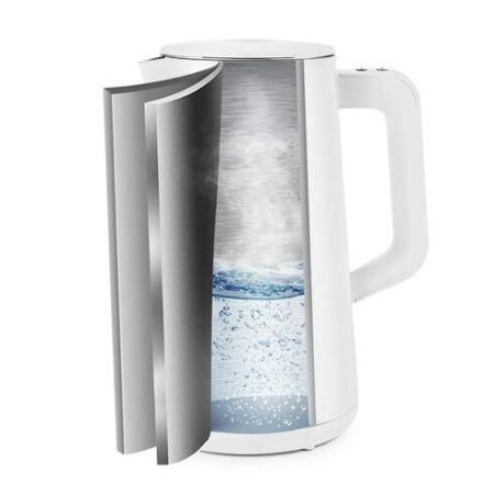 Чайник KITFORT КТ-6115-1, 1,5 л, 1800 Вт, закрытый нагревательный элемент, ТЕРМОРЕГУЛЯТОР, двойные стенки, белый Чайник KITFORT КТ-6115-1, 1,5 л, 1800 Вт, закрытый нагревательный элемент, ТЕРМОРЕГУЛЯТОР, двойные стенки, белый