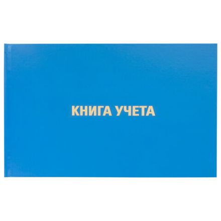 Книга учета 96 л., клетка, твердая, бумвинил, блок офсет, альбомная, А4 203х290 мм, BRAUBERG, 130074