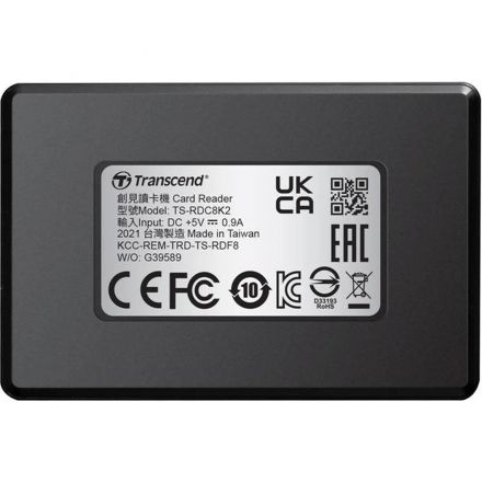 Картридер Transcend TS-RDC8K2 USB-C 3.1 для карт пам.SD/microSD/CF/MSXC