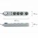 Сетевой фильтр SONNEN DX04, 4 розетки, 2 USB-порта, с заземлением, 10 А, 1,5 м, графит, 513493