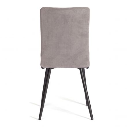 Стул обеденный La Rousse (2 шт. в упаковке) NEW, велюр, серый/чёрный, 29, 45х55х93 см Стул обеденный La Rousse (2 шт. в упаковке) NEW, велюр, серый/чёрный, 29, 45х55х93 см