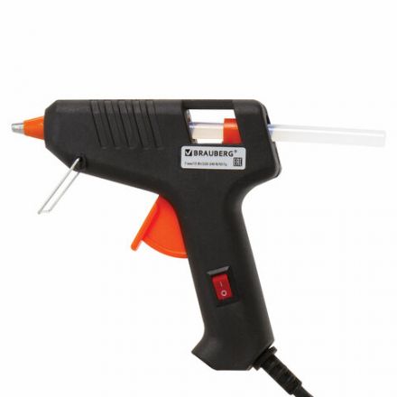 Клеевой пистолет 15 Вт для стержня 7 мм, с выключателем, BRAUBERG, в блистере, 671051 Клеевой пистолет 15 Вт для стержня 7 мм, с выключателем, BRAUBERG, в блистере, 671051