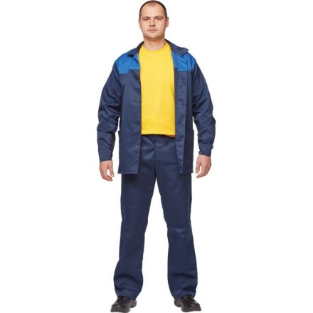 Костюм рабочий летний муж. л16-КБР син/вас (р.60-62) 158-164