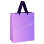 Пакет подарочный 26*32*12см MESHU "Purple mood", фольга, матовая ламинация